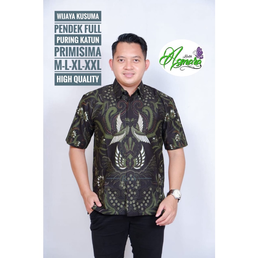 WIJAYA KUSUMA ASMARA KEMEJA BATIK PRIA SOLO LENGAN PENDEK LAPIS FURING ATASAN PREMIUM MODERN GURDO BIRU ASTAKA COLET MAJALAYU KEMBANG PAGER BIRU BAGASWARA MERAH GIYANDRA IJO WIRAYUDA NAVY ARGO LAWU PERMATA PUTIH SASTRO BIRU WIDURI BIRU WIDURI BIRU PARI