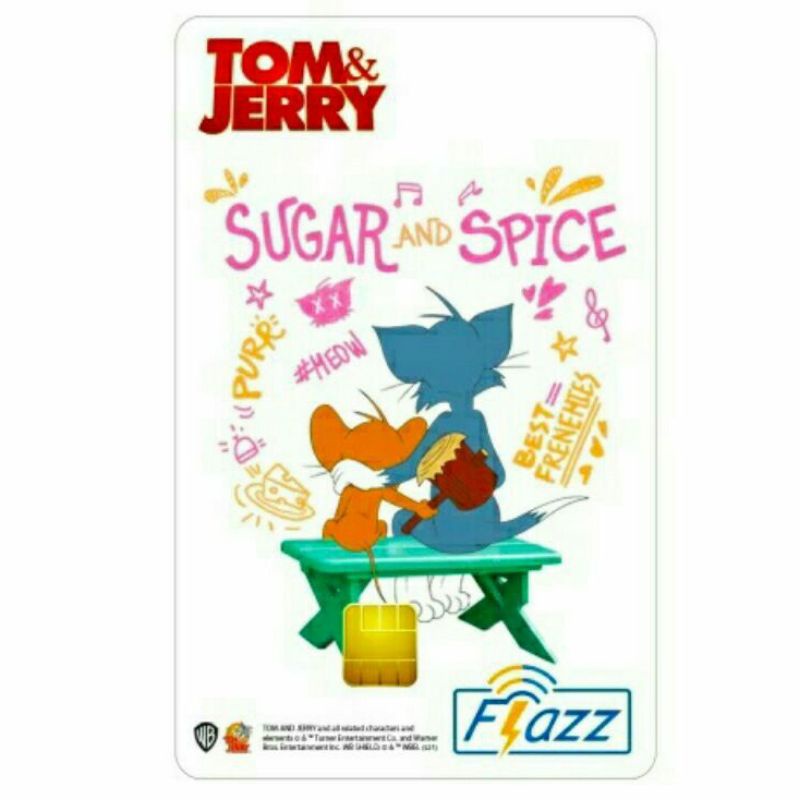 Kartu Flazz BCA Gen 2/Gen2 Tom &amp; Jerry - SUGAR and SPICE ORI /Like eTOLL eMONEY Tapcash or Brizzi