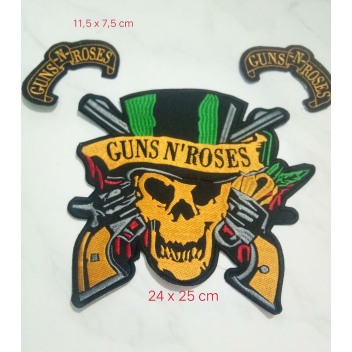 backpatch bordir gnr colourfull aksesoria jaket