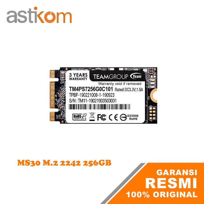 SSD Team MS30 M.2 2242 256GB Team 256 GB M2 Sata TM4PS7256G0C101