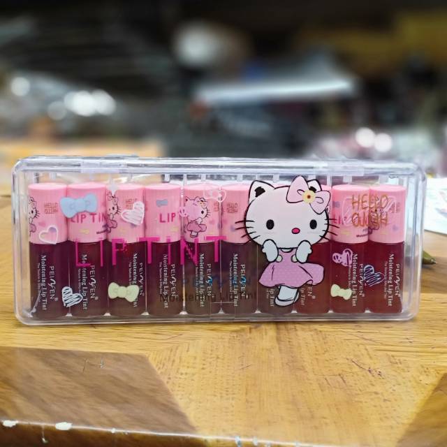 lip tint peinfen hello kity isi 10.pcs