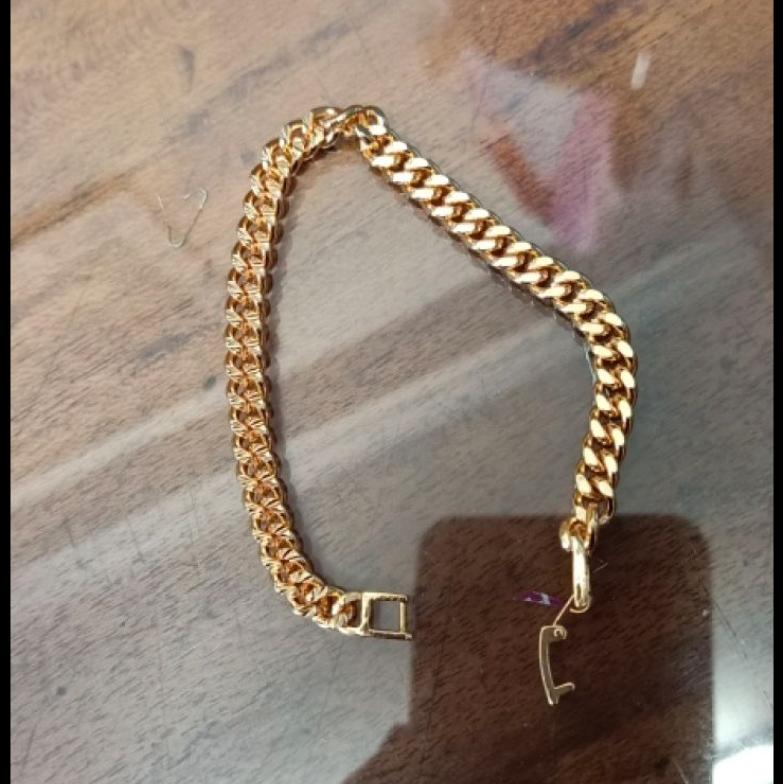 Gelang Xuping Perhiasan Wanita Model  Rantai  Gold Cantik Menawan Titanium Fashion Model Korea Perhiasan Bahan Koin Lama