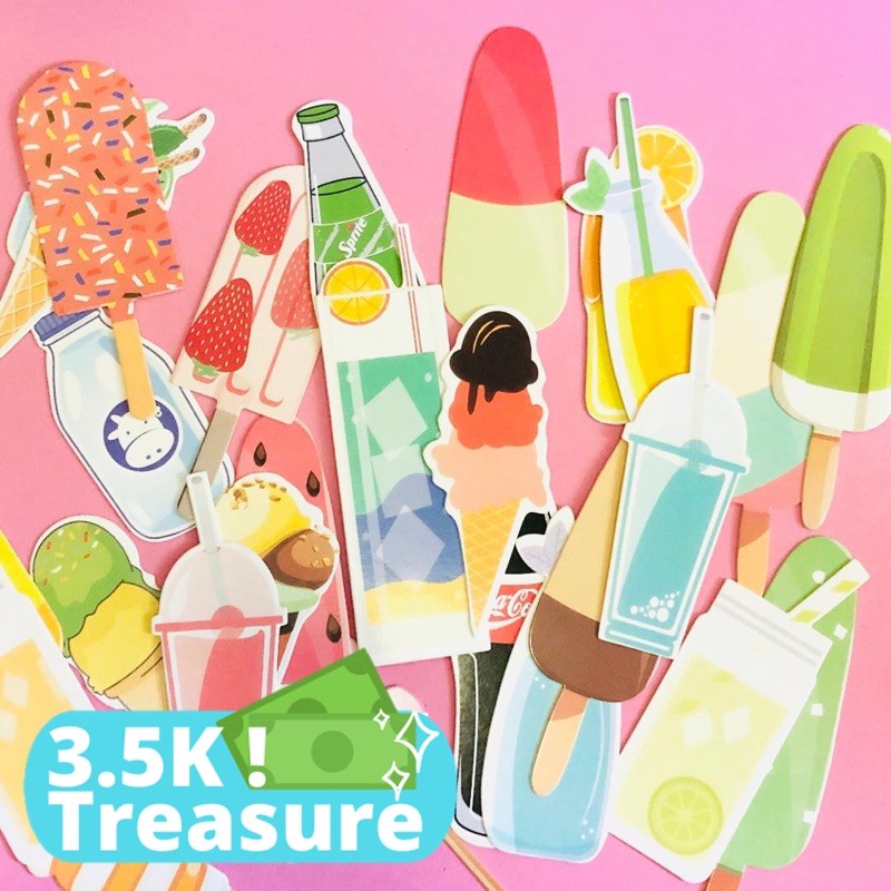 

(2pcs) Pembatas Buku / Bookmark Ice Cream