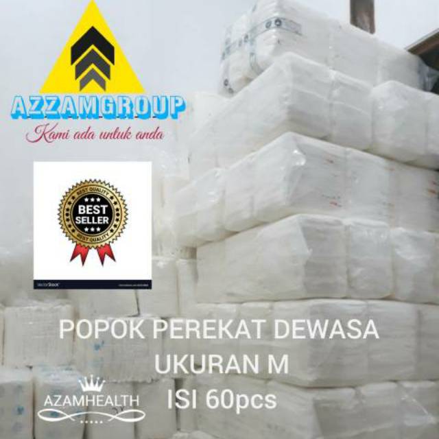 POPOK DEWASA MODEL PEREKAT uk M 1bal isi 60pcs