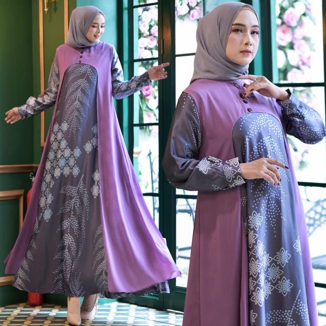 Model Baru/Gamis Muslim/Baju Pesta/Dior Silk/Long Dress/Baju Wanita Dp6989
