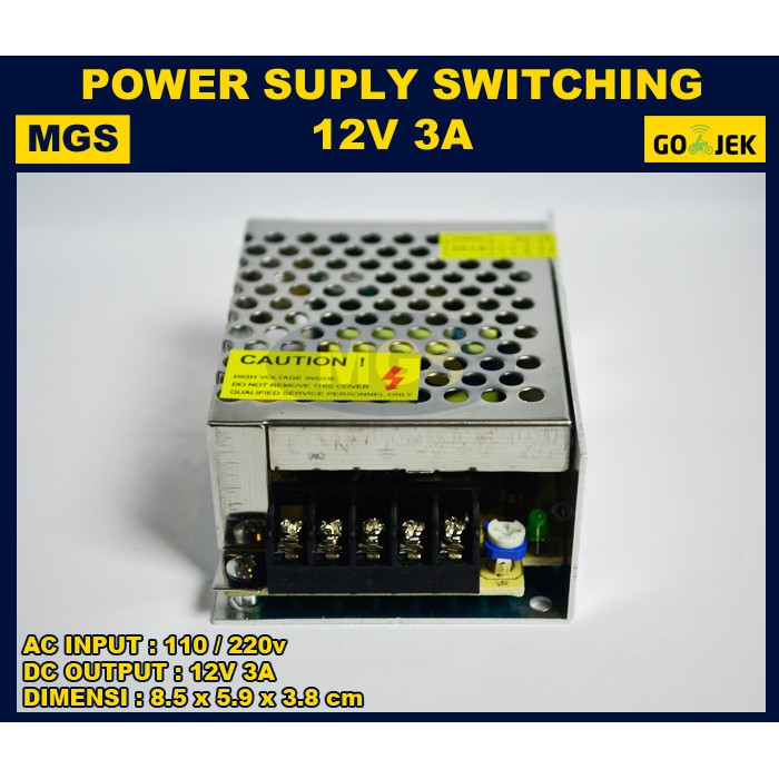 3Pcs Power Supply Switching 12v 3a