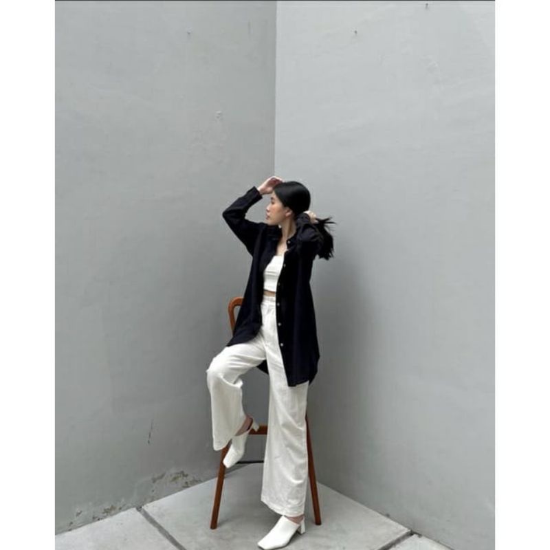 Kemeja Crinkle airflow Oversized - Oversize Shirt