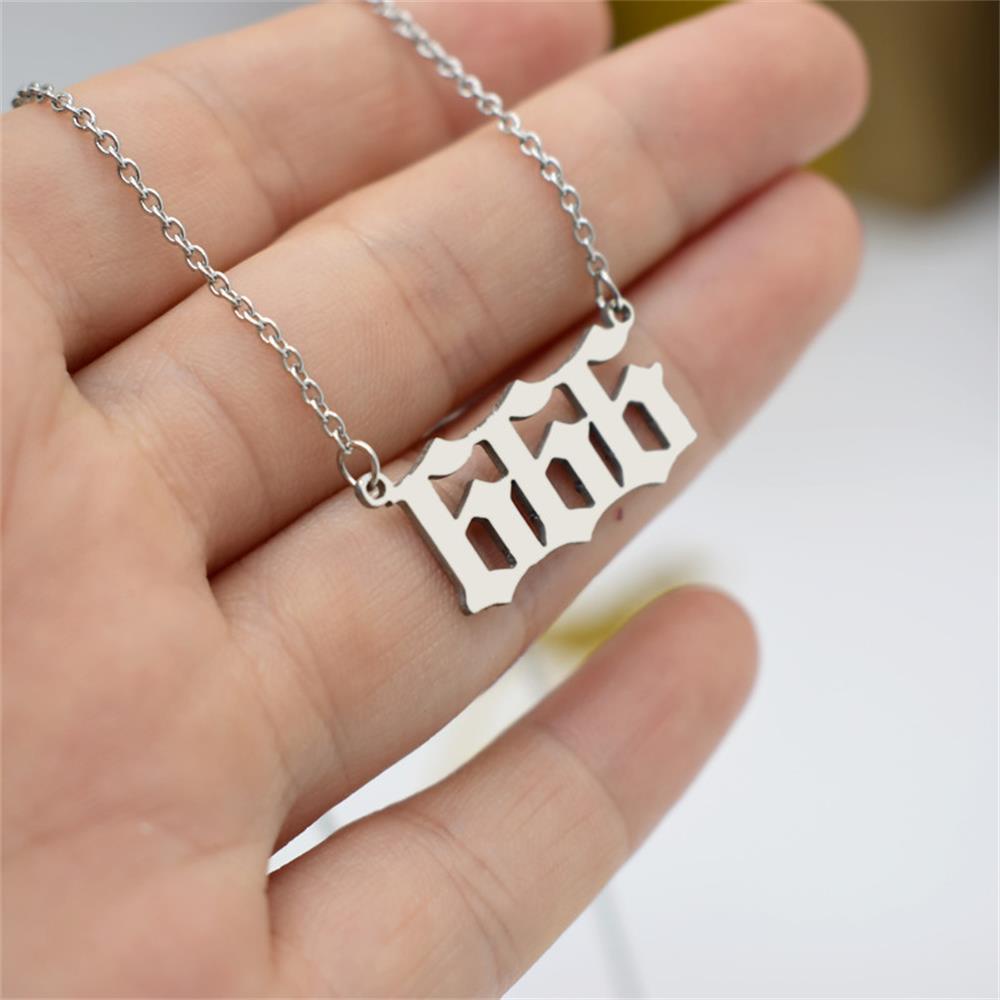 Lily Number Necklace Friend Necklace Kalung Rantai Choker Anti Karat Warna Silver