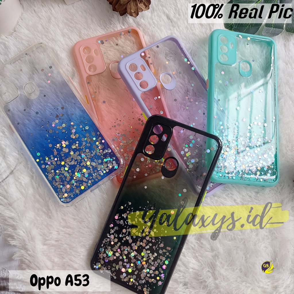 Oppo A16 A95 4G A54 A74 4G A15S A15 A53 A33 2020 A52 A92 A9 2020 A5 2020 A5S A7 A11K A12 A3S Neo 9 A37 Case Dove Glitter Bling Star Light Candy Camera Macaron Gliter Pelindung Kamera