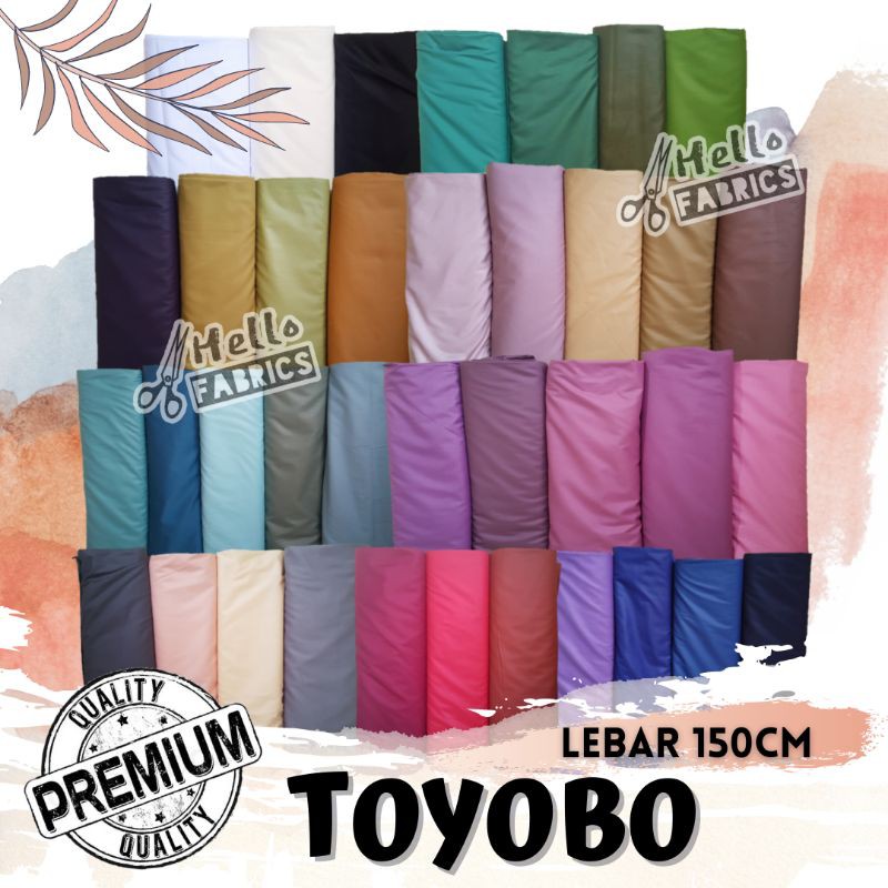 Kain Katun Jepang Toyobo Metera Asli Ori Royal Mix Kualitas Premium Warna Warni