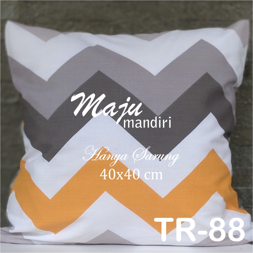 sarung bantal kursi sofa motif vintage abstrak mewah ukuran 40x40 cm serban chaby chick bahan katun 