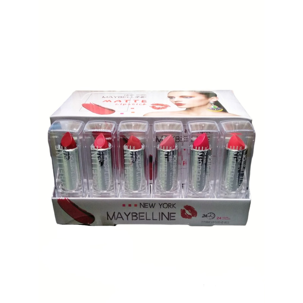 [ PERBOX ] Lipstik maybeline 605 / REVLON LIPSTIK MATTE NEW WARNA