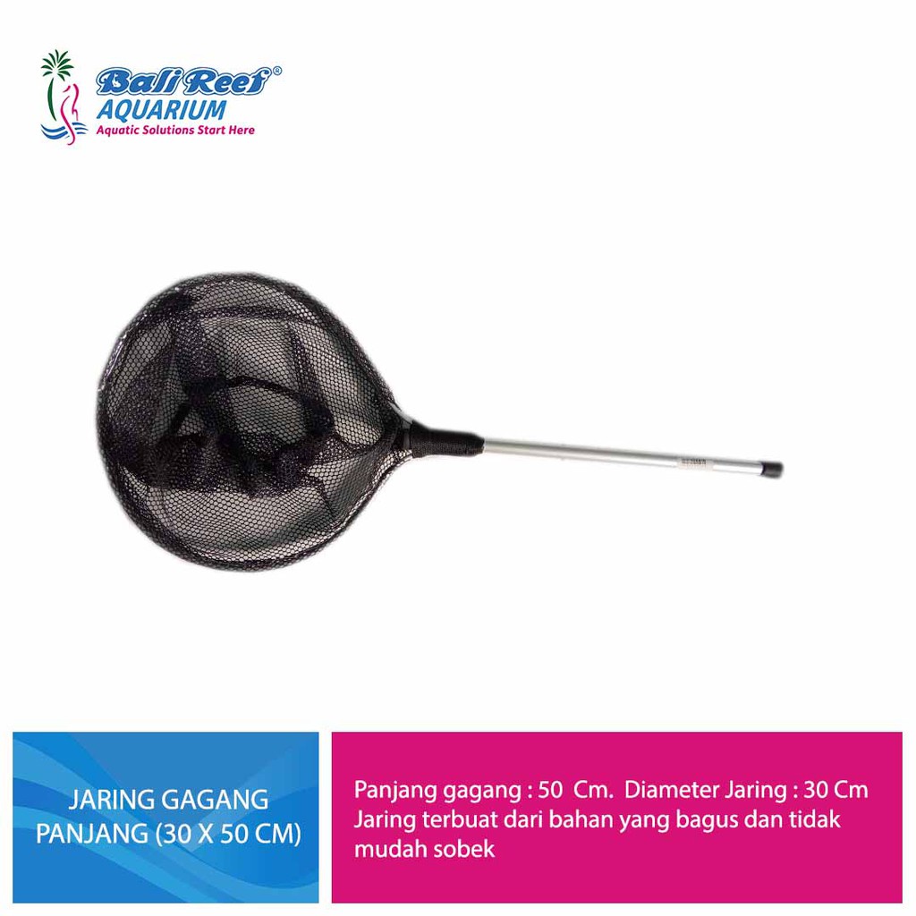 Vichpto Jaring Ikan Koi Jaring Ikan Gagang Panjang 30 Cm