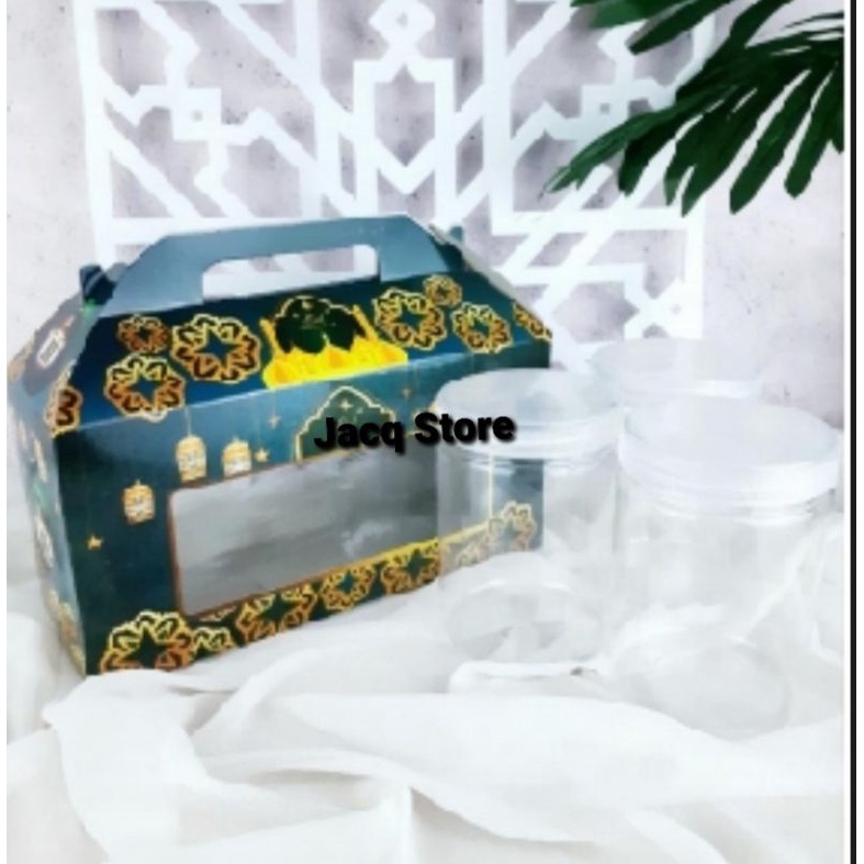 

Dus Lebaran - Box Lebaran - Packaging Lebaran Idul Fitri 3 toples jar