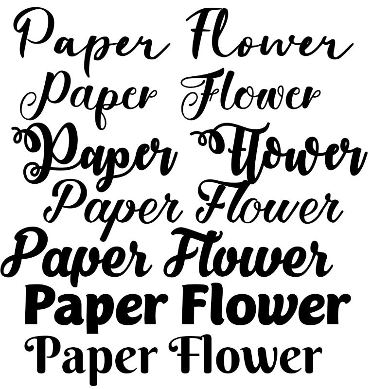 

Inisial Nama, Inisial Huruf untuk paper flower