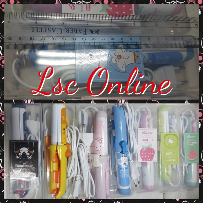 Catokan Rambut Ladystar Ls 238, catok mini curly, catok mini 2in1 Rebonding Lurus dan Curler kriting