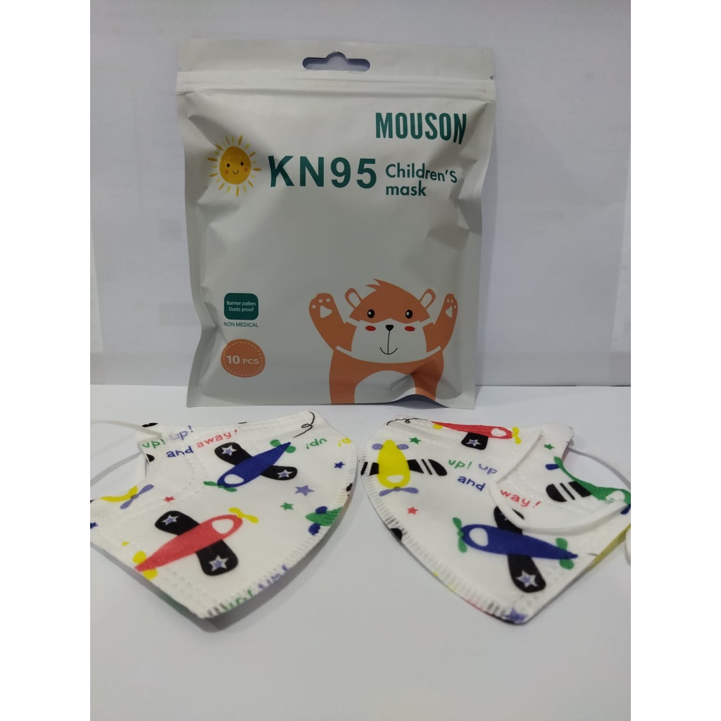 [MH] Masker Kn95 Anak Mouson 3Ply Protecrive 10Pcs Mask
