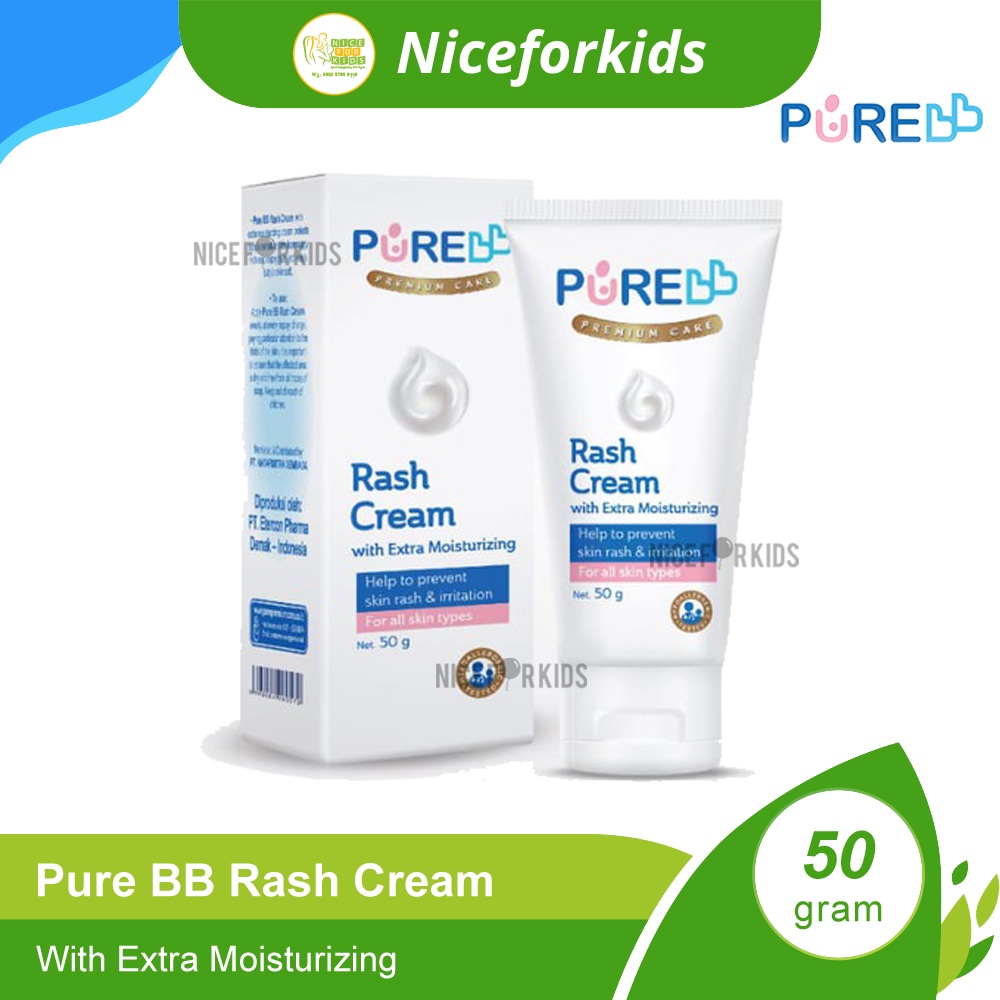 Pure Baby Rash Cream 50gr / Pure BB Krim Ruam Bayi 50gr