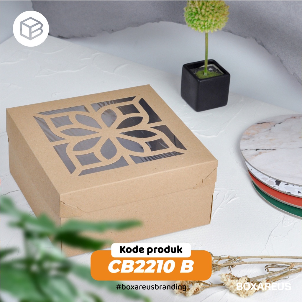 Kotak Kue Cake Box Packaging Dus Jendela | CB2210 (10pc)