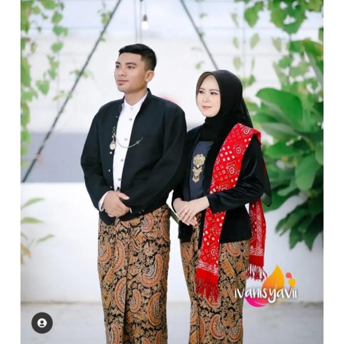 Set Baju Prewed / Baju Couple Adat Jawa - Motif Hewes Semen Romo