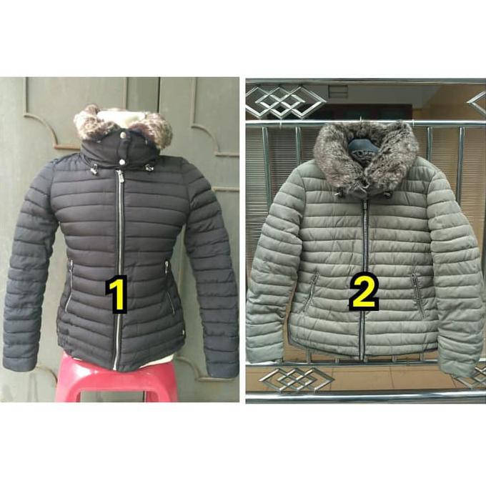 Jaket Pull And Bear Insulate Bulu Musim Dingin Cewek Wanita Original Deevagrosir.Olshop