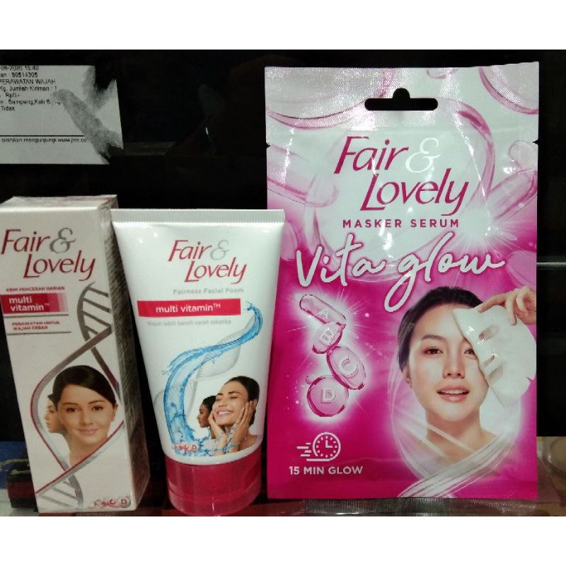 PAKET HEMAT 3IN1 FAIR AND LOVELY ORIGINAL BPOM