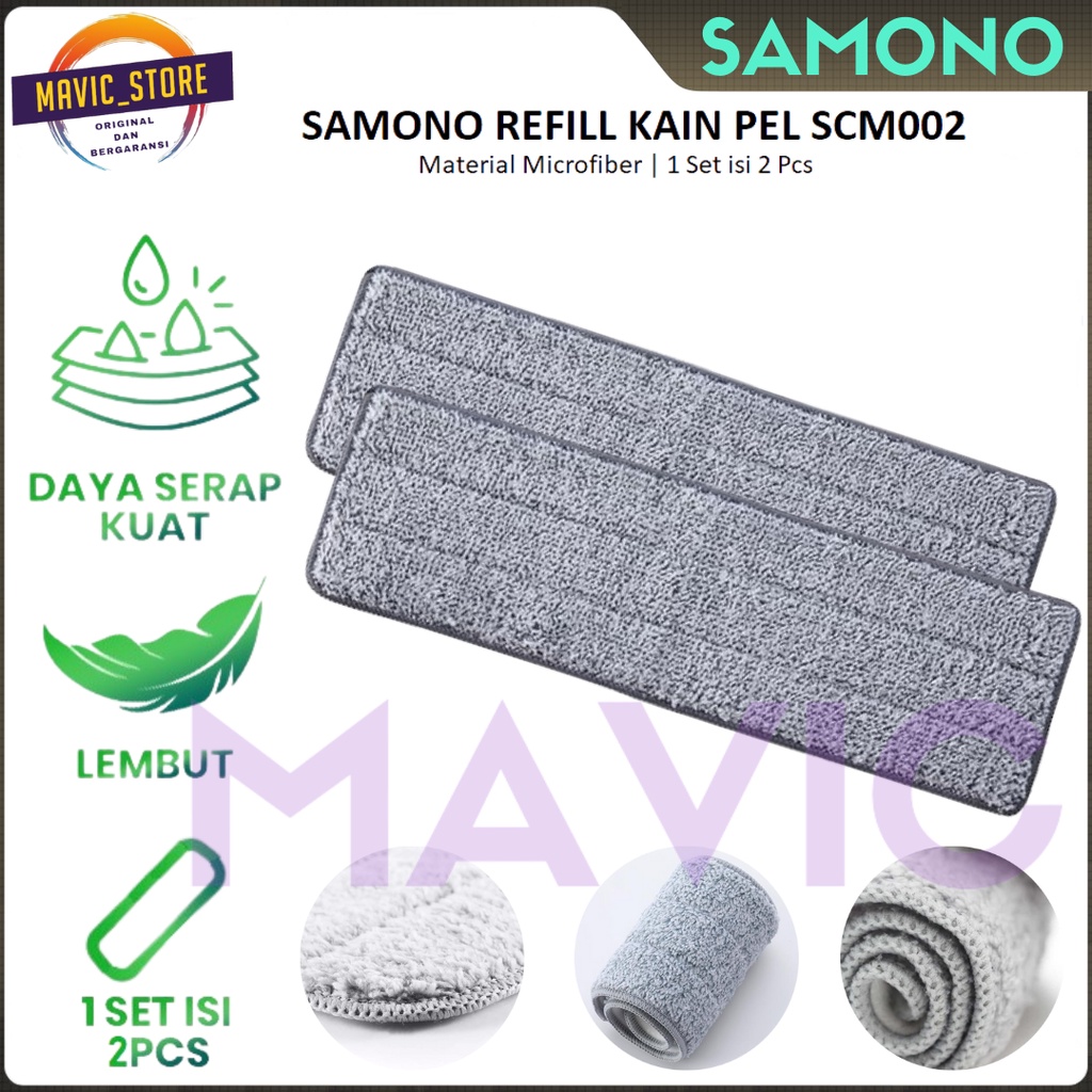 Refill Kain Pel Samono Microfiber Hand-Free Wash Refill SCM006 / SCM007