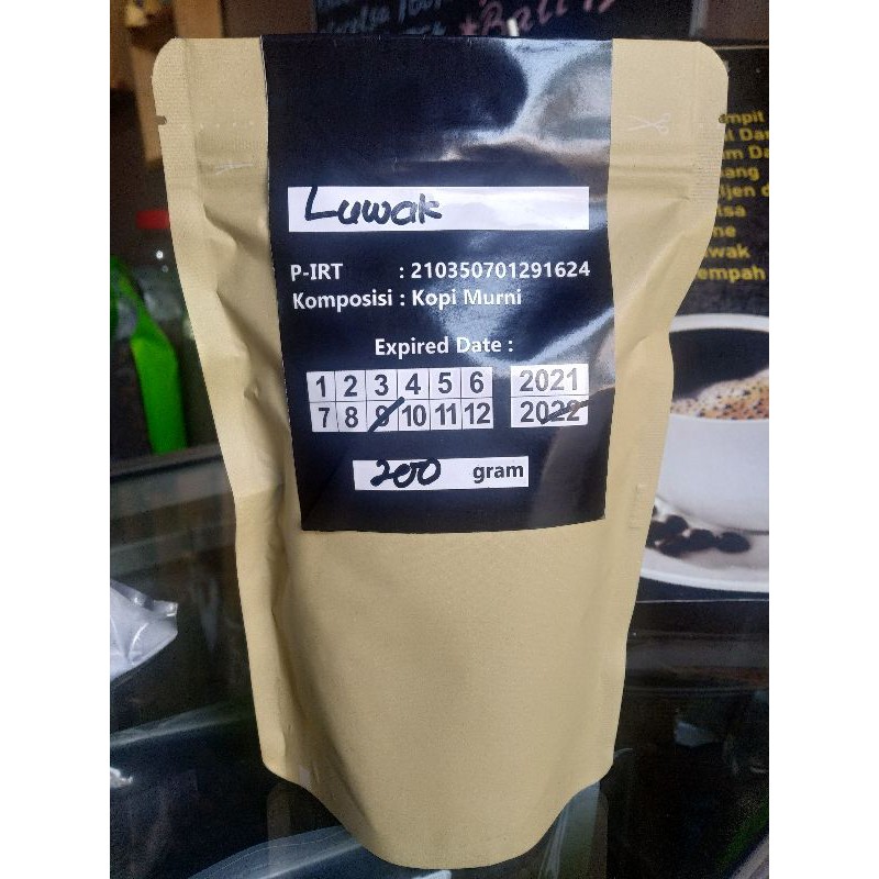 

Kopi dampit luwak original 200gr