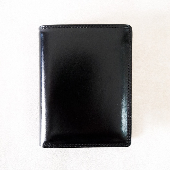 NA_Shop202 Dompet Pria Full Kulit High Quality Tanpa Pelapis Kain Model Lipat-Hitam 3/4