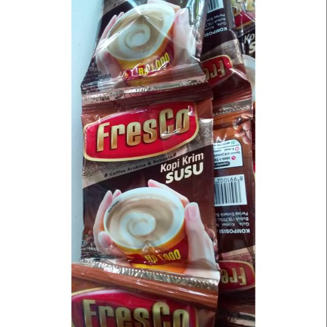 

Fresco kopi susu renteng 12 sachet