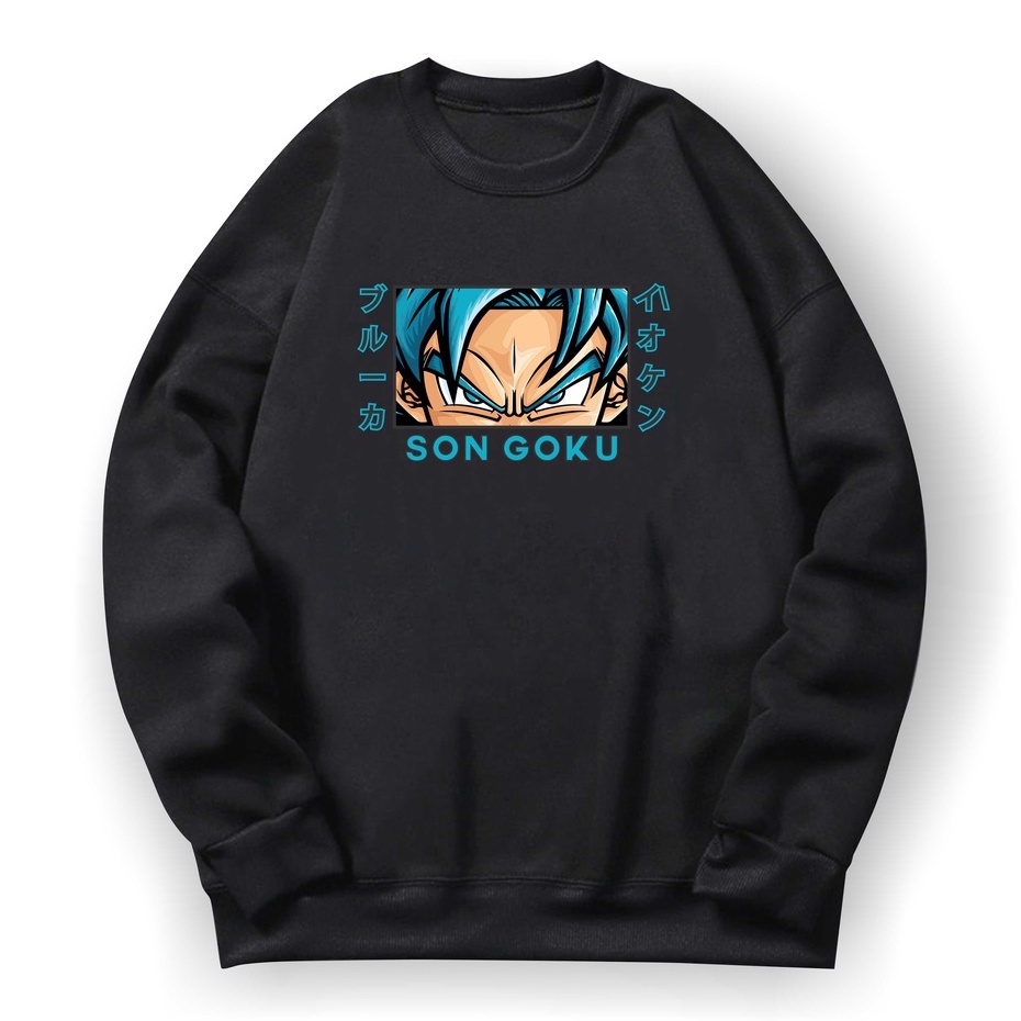 SON GOKU Basic Sweater II SON GOKU Sweater Crewneck II Sz M - XL ( Pria &amp; Wanita / Anak &amp; Dewasa )