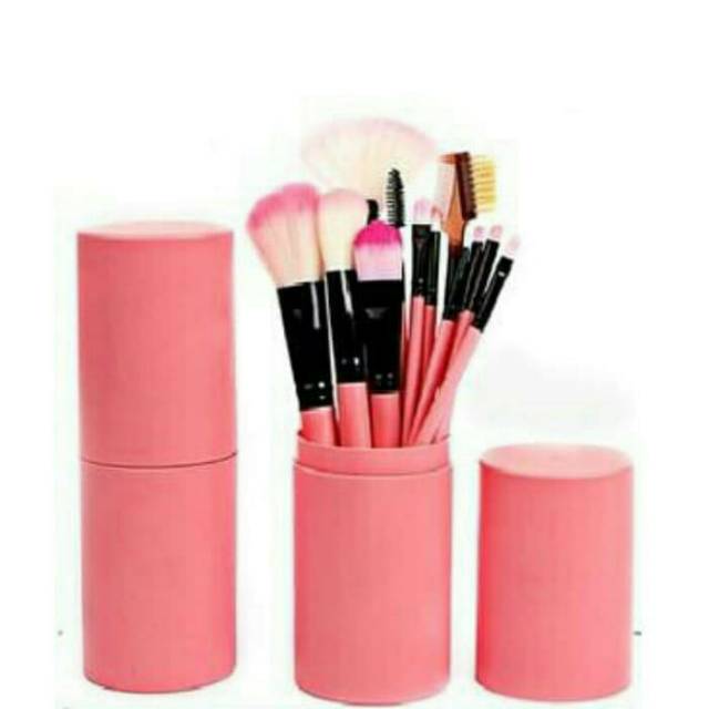 Paket hemat alat make up BRUSH 12 set tabung