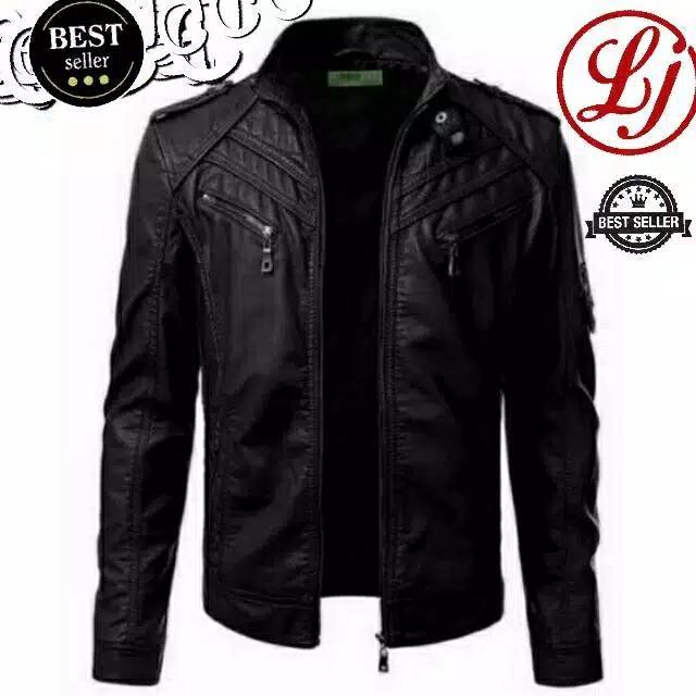 BEST SELLER : jaket bikers semi kulit pria motor stefan wiliam boy anak langit