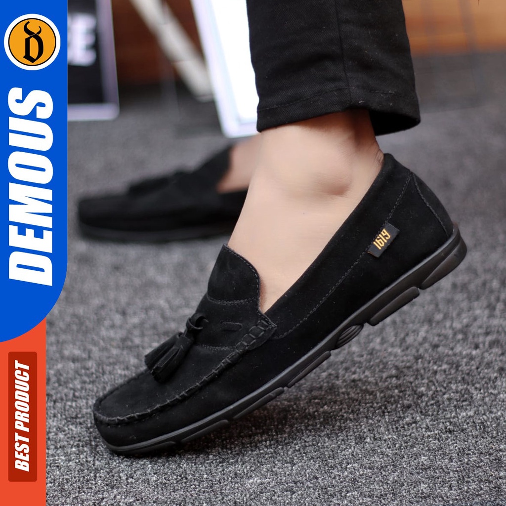 DEMOUS Sune - Sepatu Slip On Pria Casual