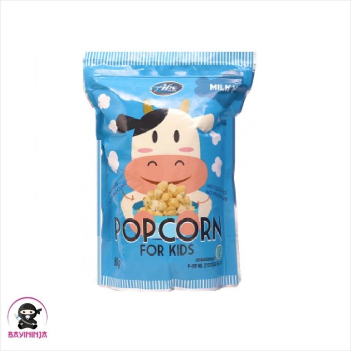 

ABE Food Popcorn Pop Corn For Kids Snack Anak Milky 80 g T-Ninjabayi 01