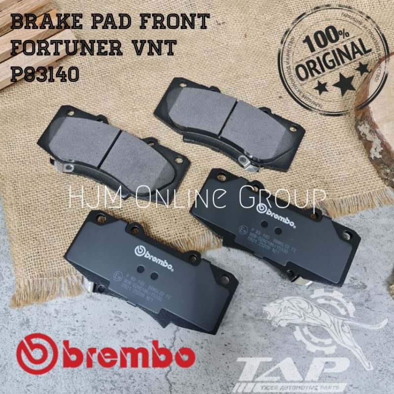 BRAKE DISC PAD - KAMPAS REM DEPAN FORTUNER VNT P83140 BREMBO ORIGINAL