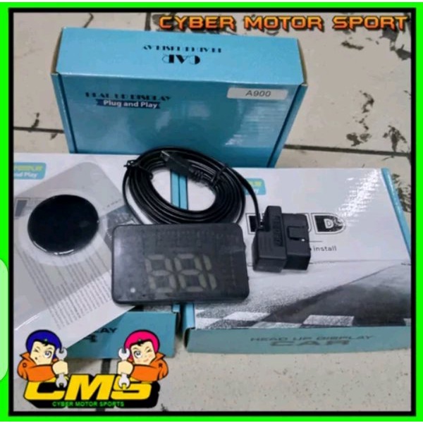 Ori speedometer digital Head Up Display indikator mobil Universal OBD2