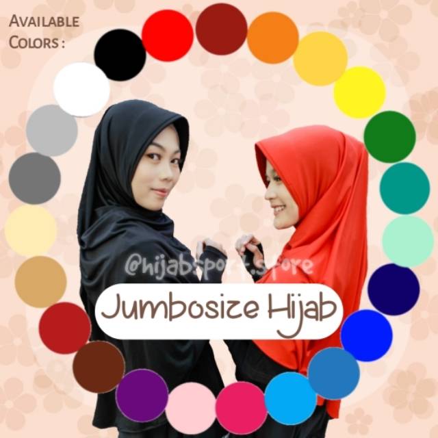 Jumbosize Hijab (khimar) Jersey Ity Pet antem, Tanpa Pet, Pet Tanpa Busa (PTB)