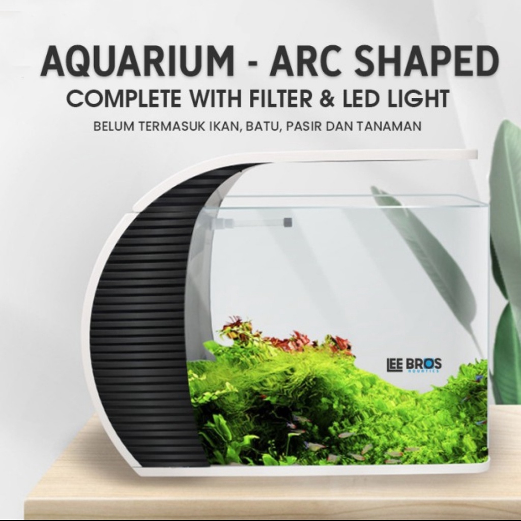 Aquarium Aquascape Complete Fullset Filter + Lampu LED 40 Cm