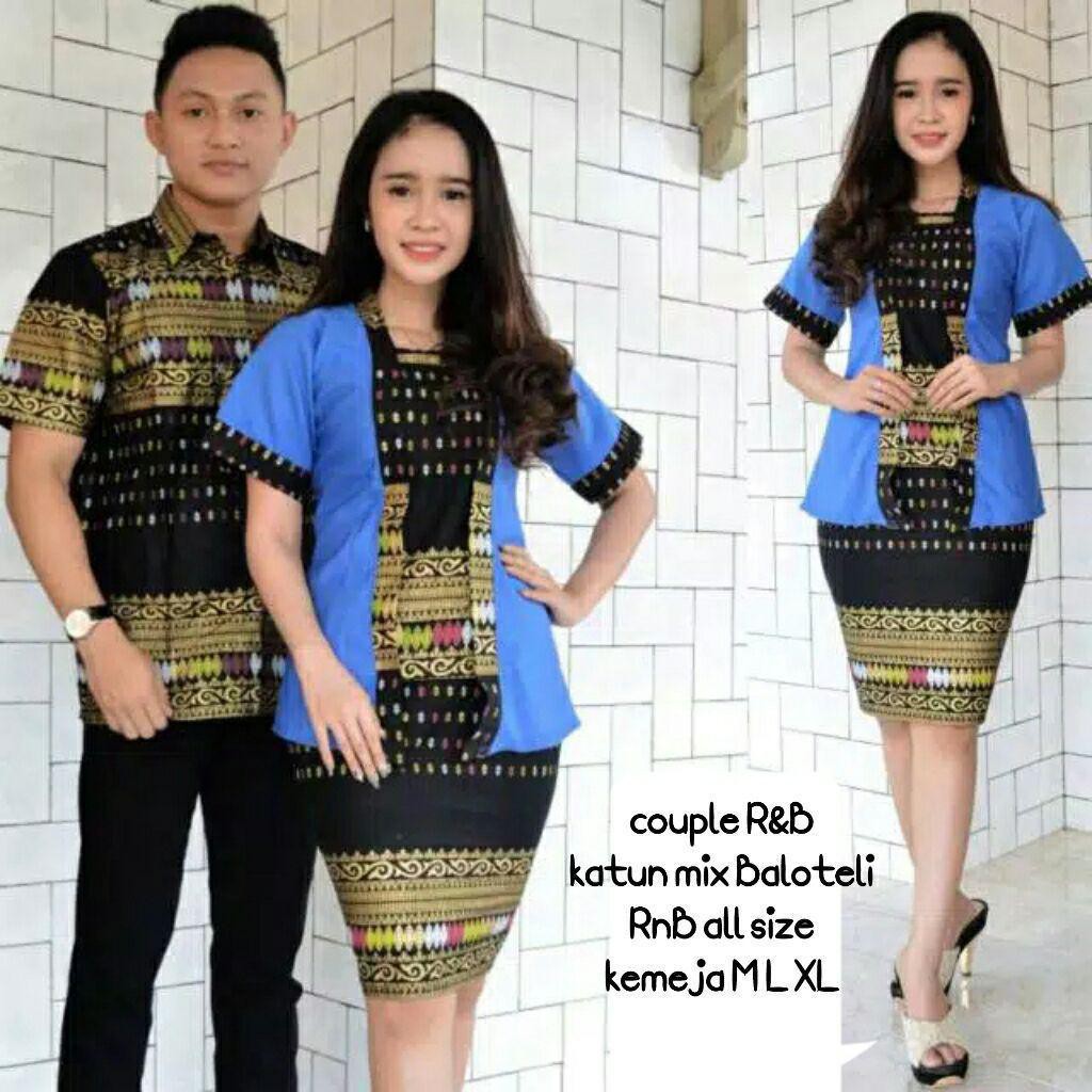 BATIK COUPLE RNB KEBAYA PENDEK ROK SPAN PENDEK ANJANI GOLD