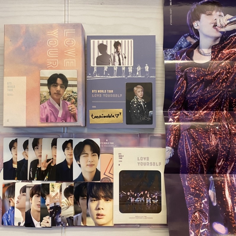 bts love yourself seoul fullset with seokjin photocard official & school luv affair sla sa jin & spc