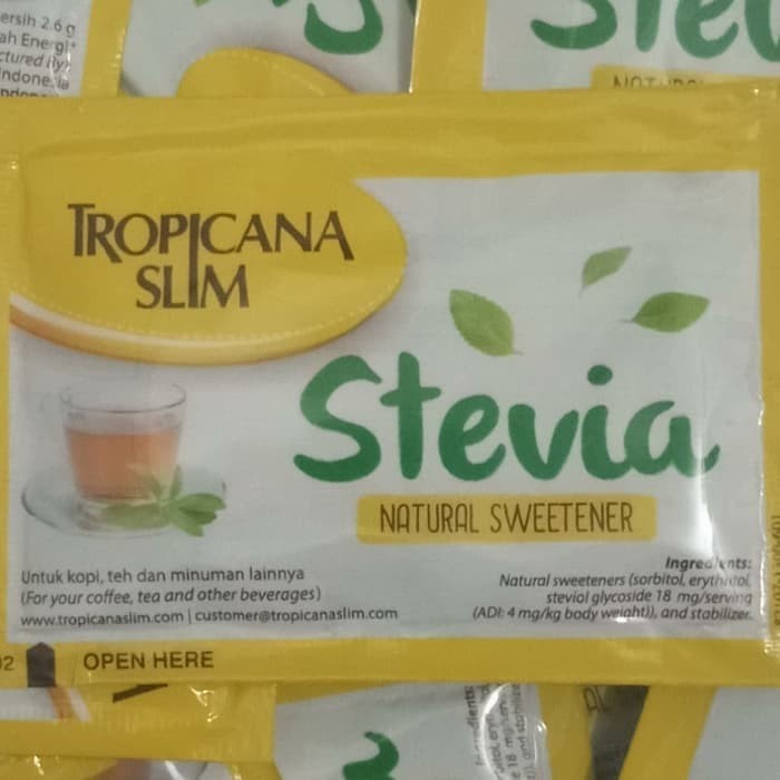 (Satuan) Pemanis Gula Tropicana Slim Classic Stick/Stevia/Diabtx