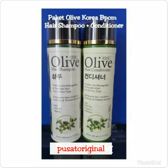 PAKET OLIVE HAIR SHAMPOO + CONDITIONER ORIGINAL BPOM