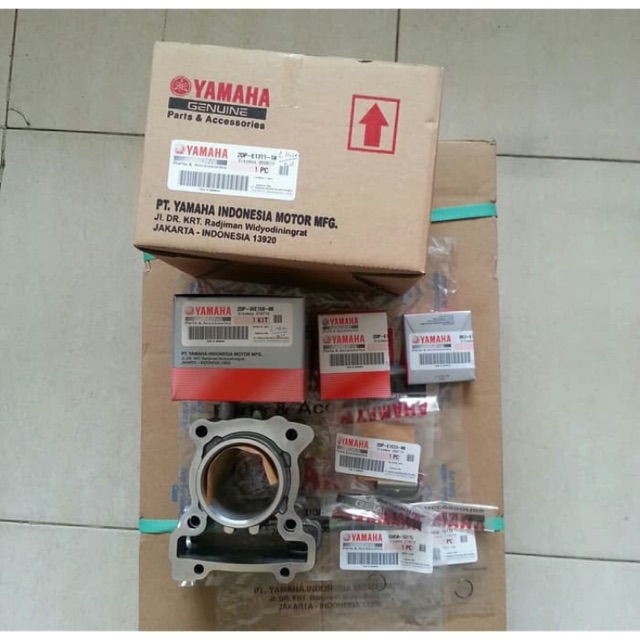 BLOK SEHER SET PISTON KIT NMAX N MAX AEROX 155 ASLI ORI YAMAHA 2DP E1311 10 &amp; 2DP WE160 00