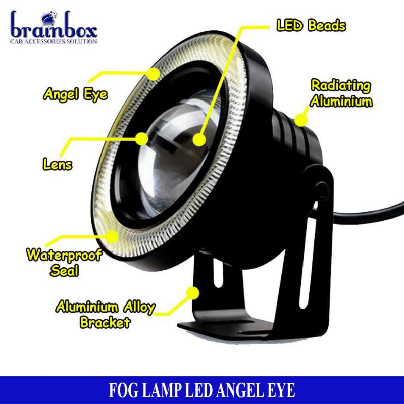 LAMPU KABUT/FOGLAMP ANGEL EYES UNIVERSAL 89,76,64 MM(KANAN&amp;KIRI)/