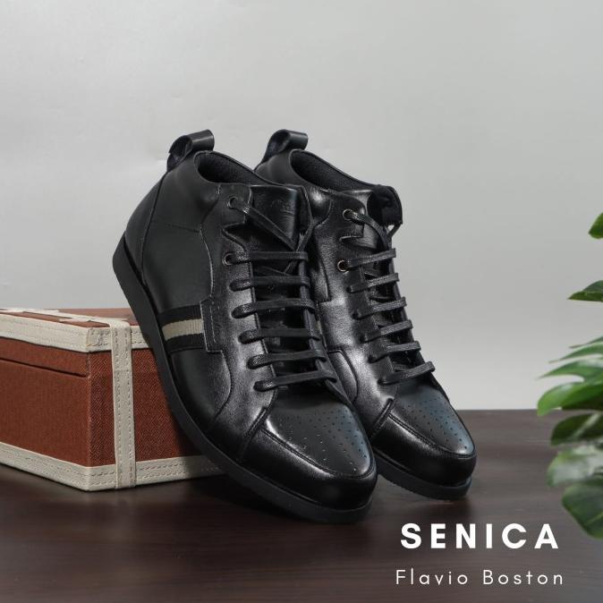 Sepatu boot kulit sepatu pria sepatu casual sepatu kerja style : Bally