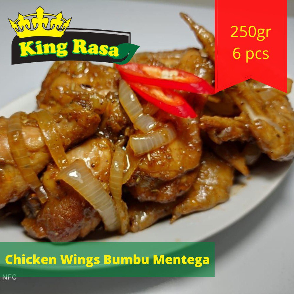 

Ayam Goreng Mentega Chicken Wings Mentega Frozen 250 gr King Rasa | Makanan Frozen
