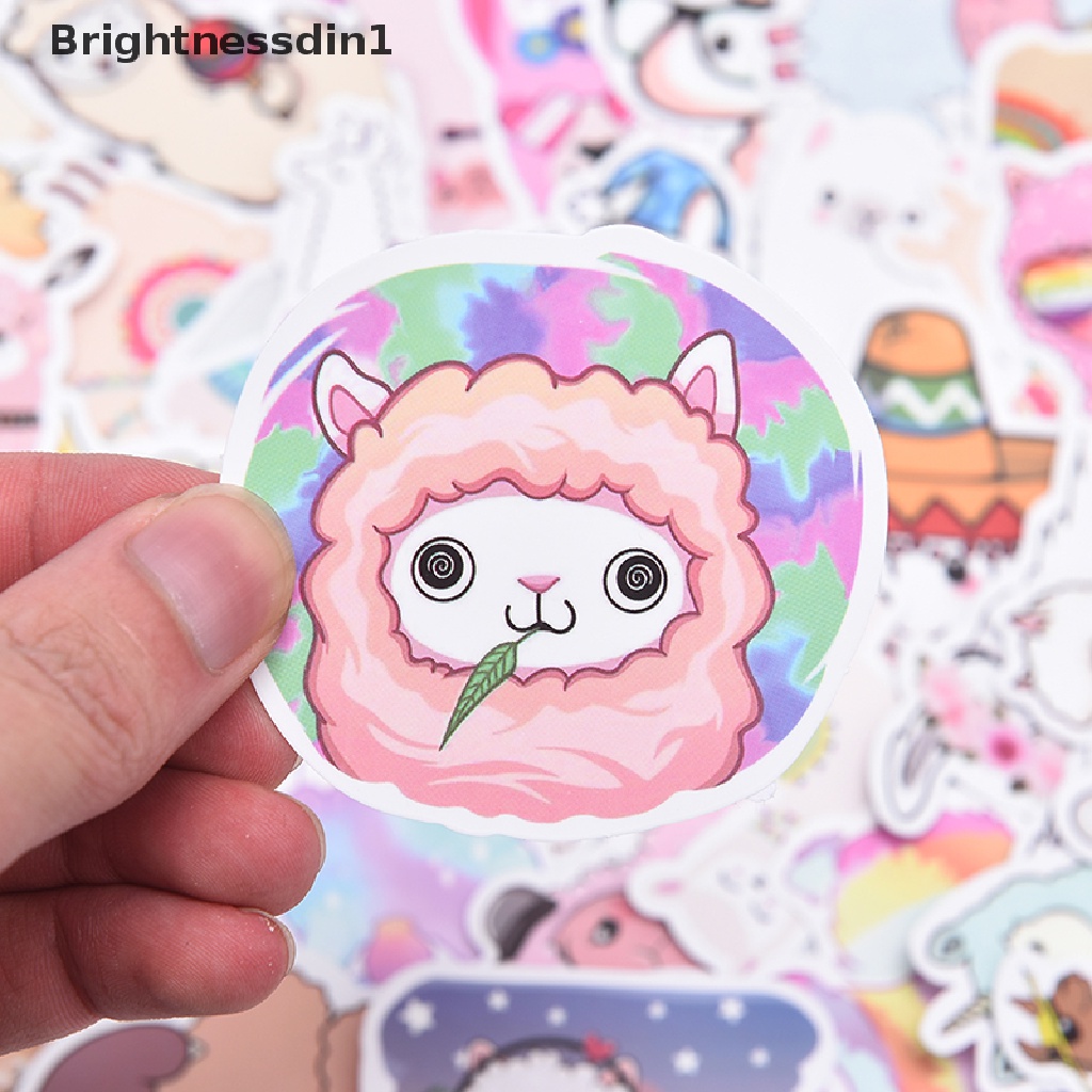 50 Pcs Stiker Llama Alpaca 1 In 1 Untuk Laptop Koper Skateboard