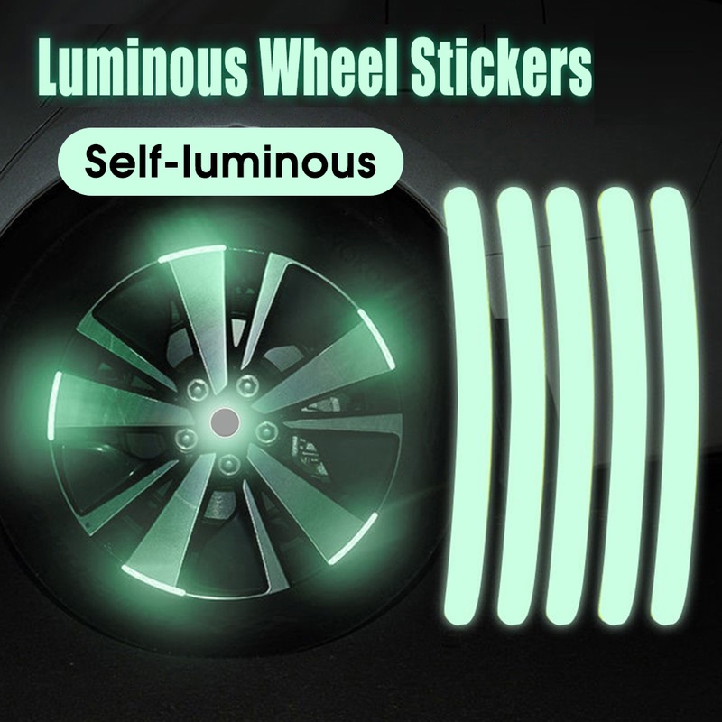 Stiker Strip Reflektor Luminous Untuk Dekorasi Velg Mobil