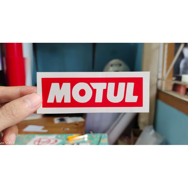 

stiker motul custom cutting stiker murah